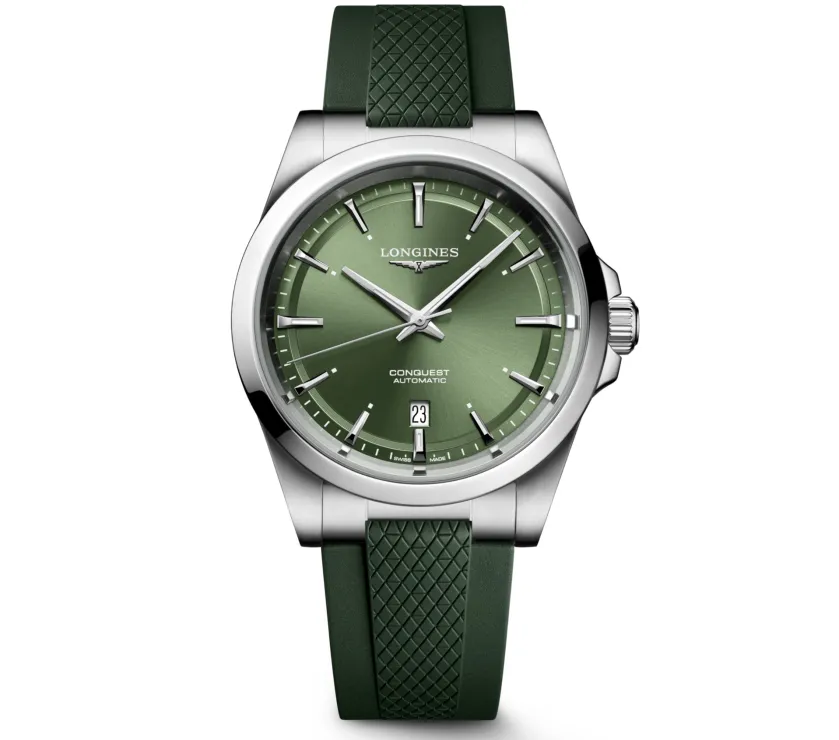 Longines Conquest L3.830.4.02.9 Sunray Green Dial Automatic Watch 41MM