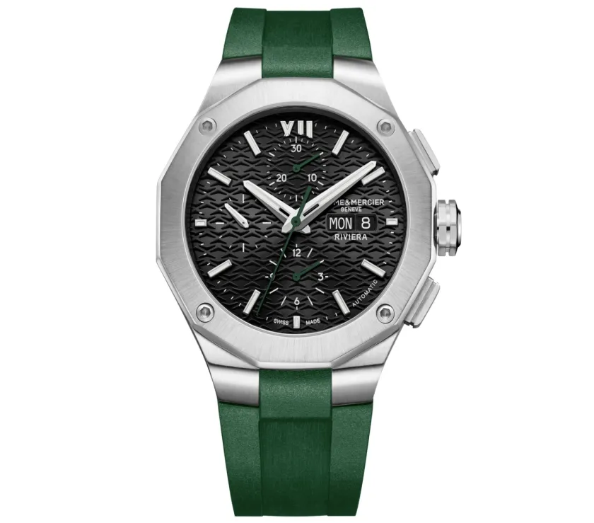Baume Mercier Riviera 10799 Chrono Automatic Date Watch 42MM
