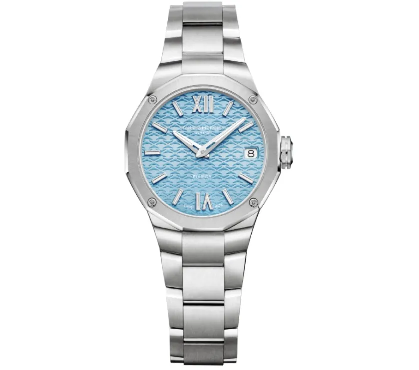 Baume Mercier Riviera 10811 Date Quartz Watch 33MM