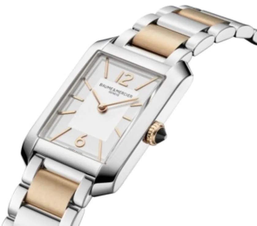 Baume Mercier Riviera 10751 St Steel /Pink Gold CAP Quartz Women Watch