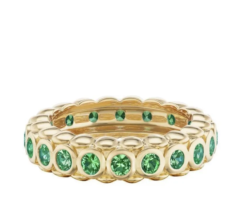 Night Horse Morning Drop Ring Colored Stones