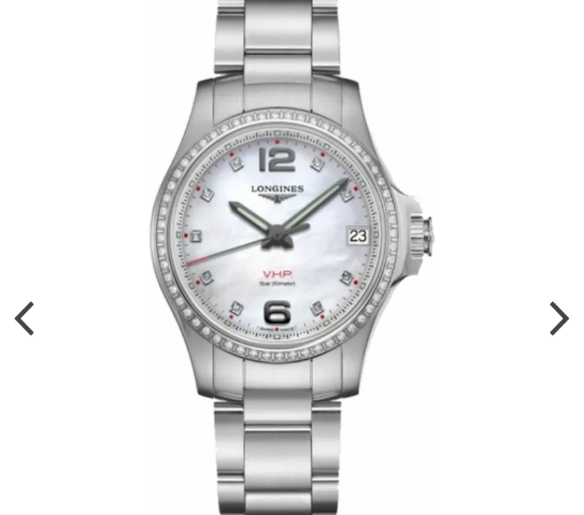 Longines Conquest V.H.P. Mother of Pearl Women's Watch L3.316.0.87.6