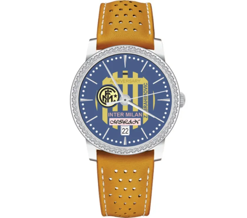 Eilan & Ruby Diamond Inter Milan FC Limited Edition CZ Automatic Men's