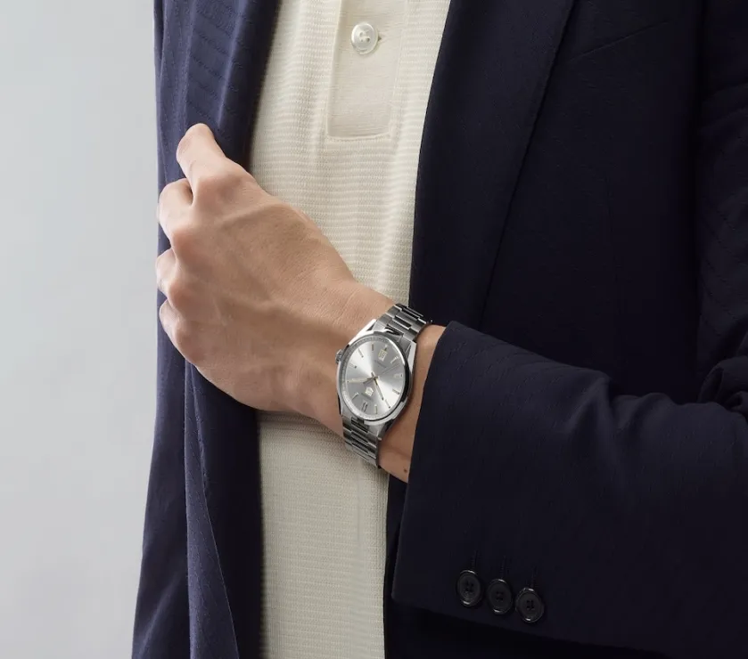 TAG HEUER CARRERA SILVER DIAL DATE STEEL AUTOMATIC 36MM WBN2310.BA0001