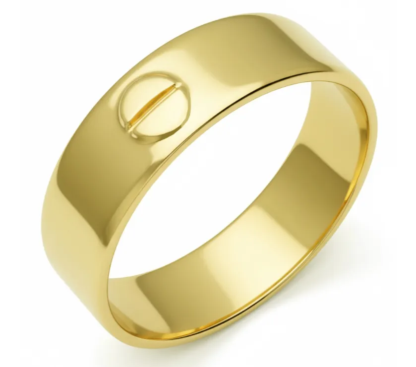 IDC High Polished Amore Wedding Band in 14K