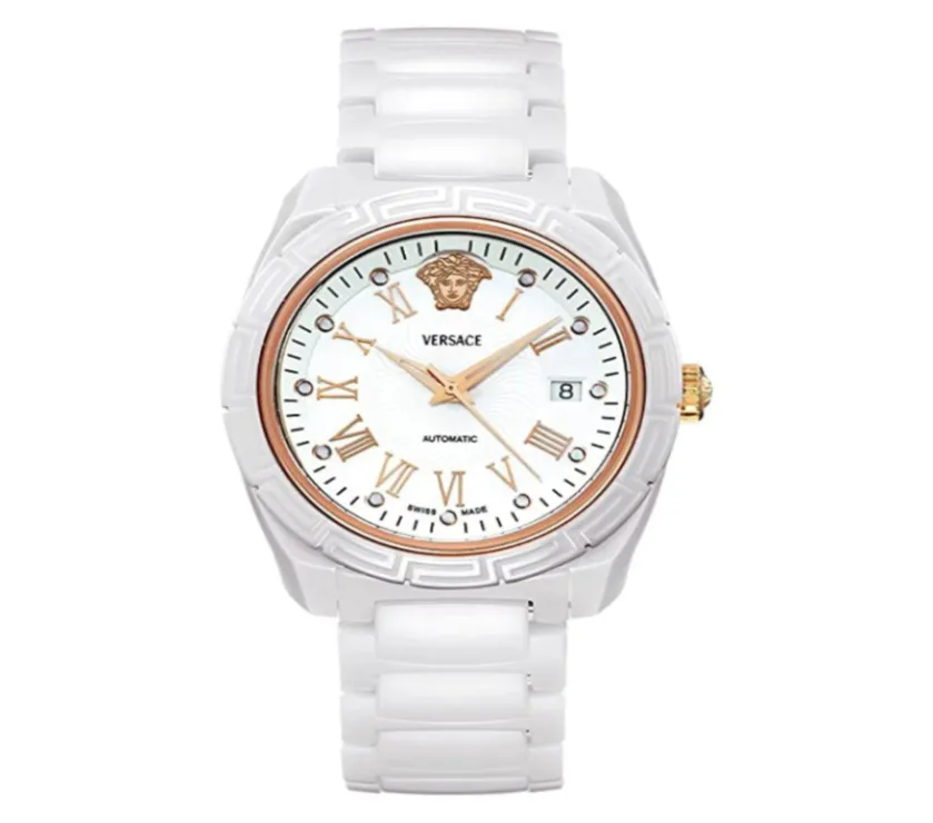 Versace 01AC1 Ceramic White Automatic Watch 40.5mm