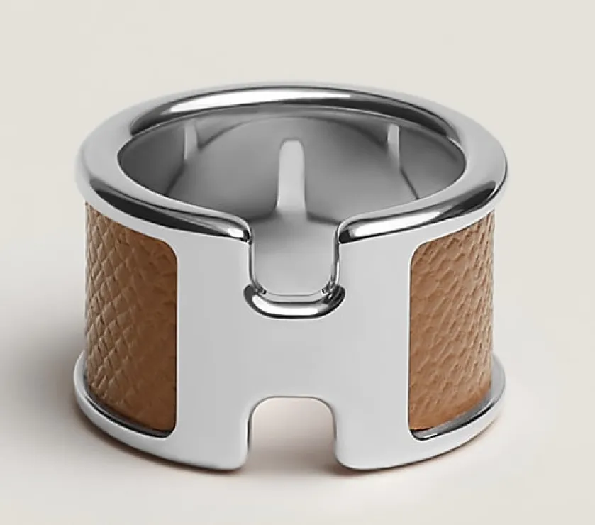 Hermes Olympe Brown Band Ring Large model