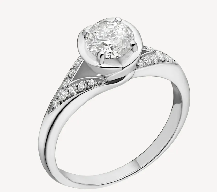 BVLGARI INCONTRO D’AMORE 0.6Ct DIAMOND RING PLATINUM