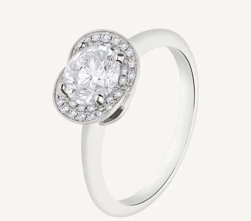 BVLGARI INCONTRO D’AMORE 1.1Ct DIAMOND RING PLATINUM 355409