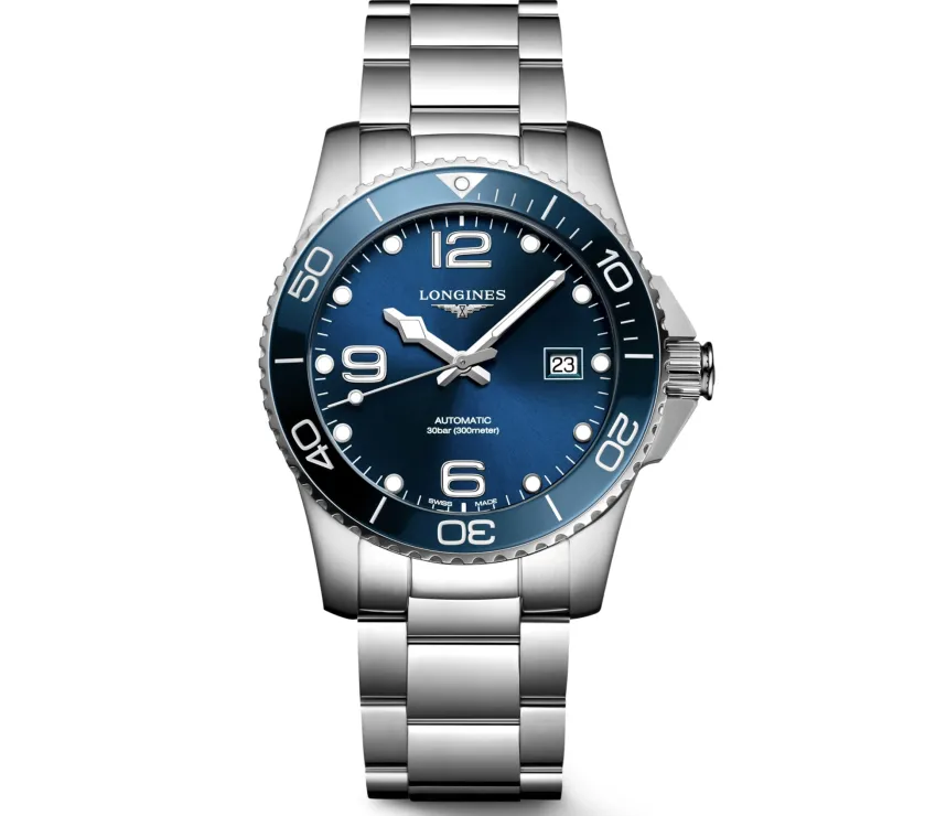 LONGINES HYDROCONQUEST L3.781.4.96.6 AUTOMATIC STEEL CERAMIC WATCH